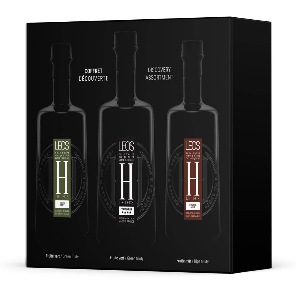 DOMAINE DE LEOS Ontdekkingsset Olijfoliën 3x100ml