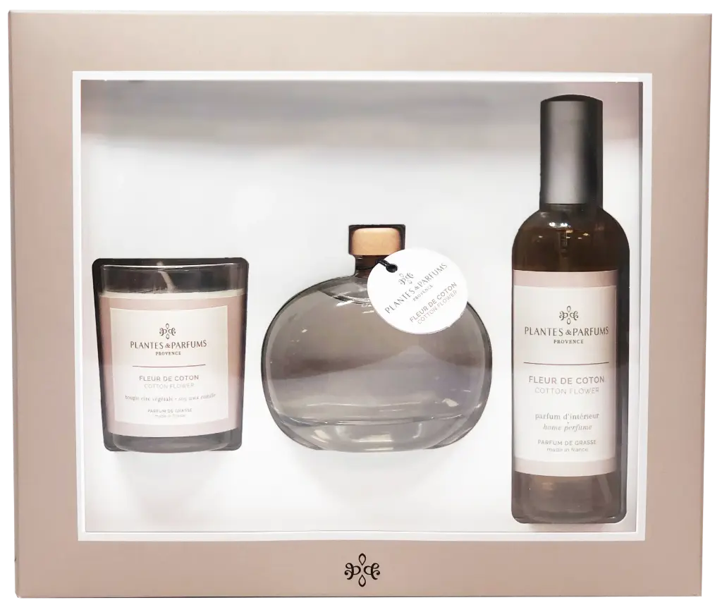 Plantes & Parfums Coffret Senteurs d'Intérieur Fleur de Coton 
