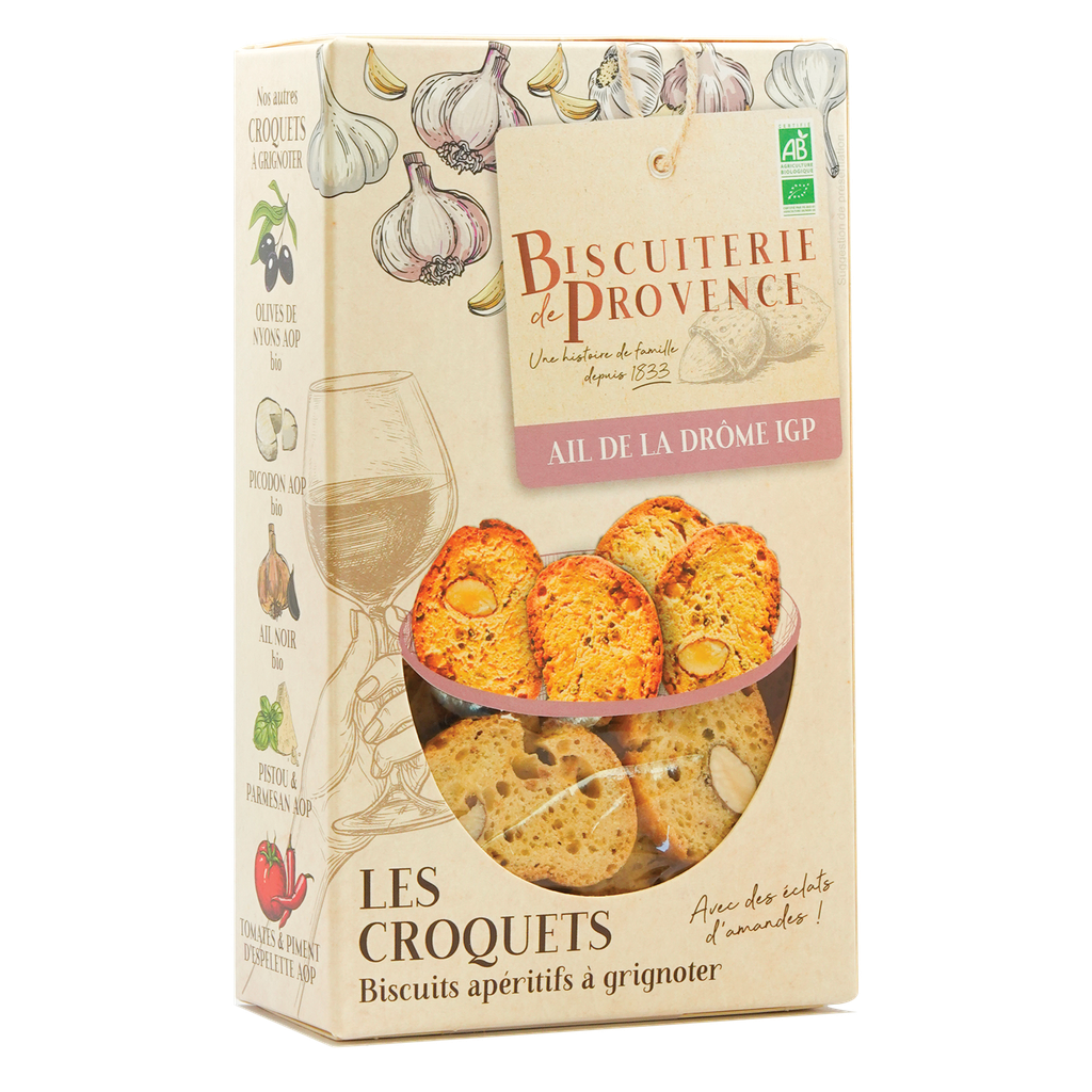 [10192.010] Biscuiterie de Provence Croquets ail de la Drôme IGP 90g BIO