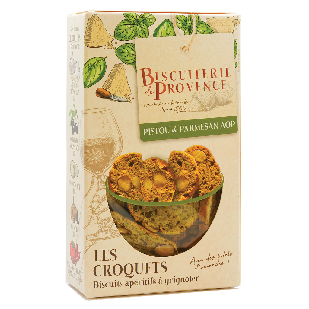 Biscuiterie de Provence Croquets pistou & parmesan AOP 90g