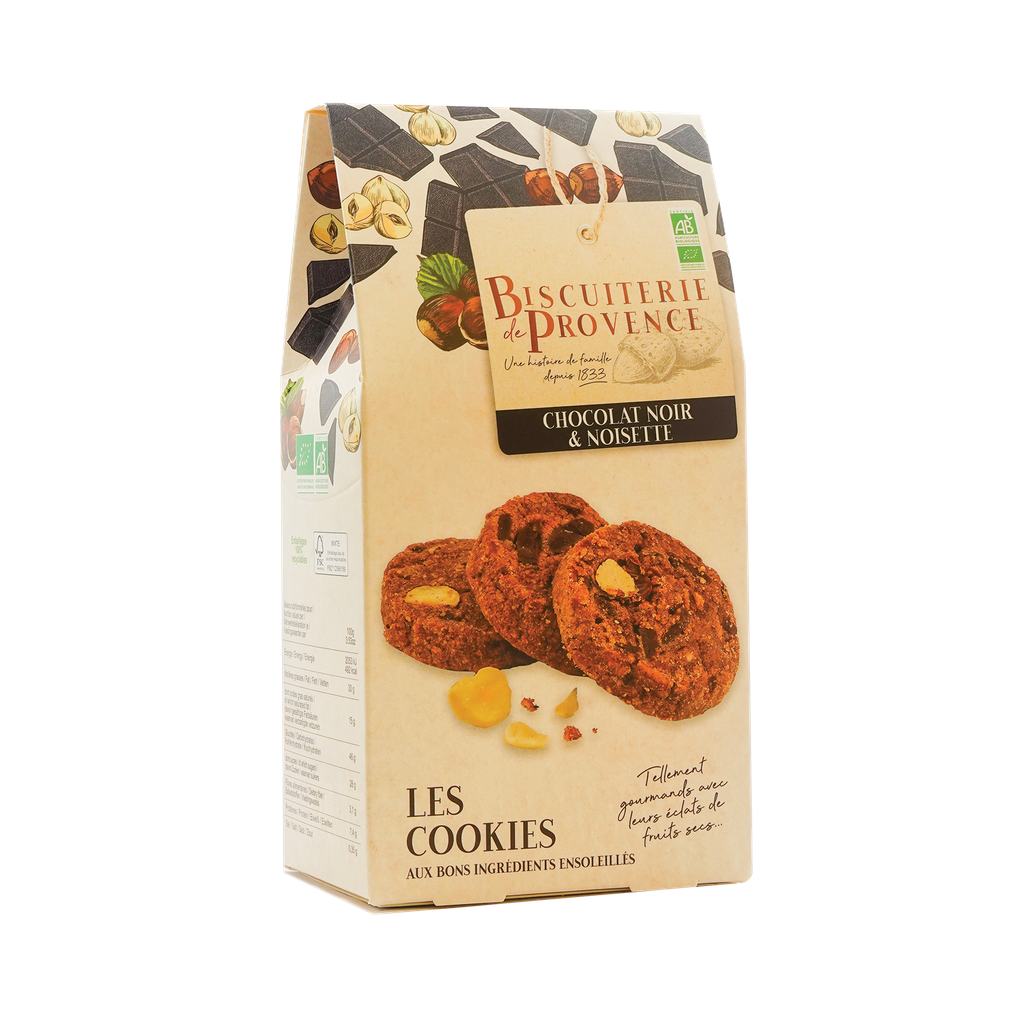 [14053.010] Biscuiterie de Provence Cookies chocolat et noisettes 120g BIO