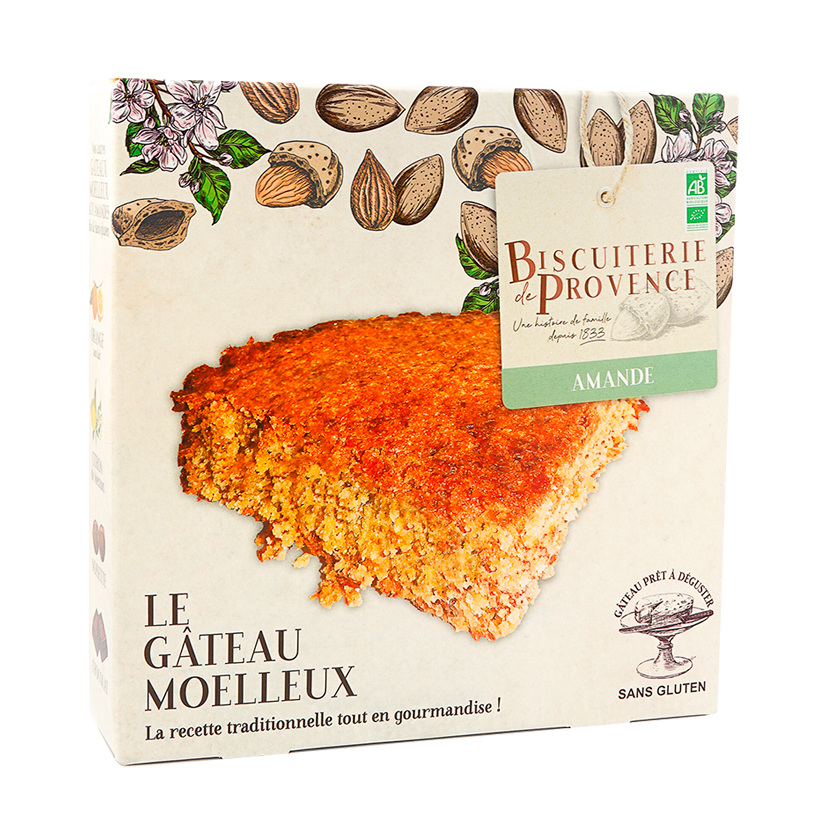 Biscuiterie de Provence Gâteau amandes 225g BIO