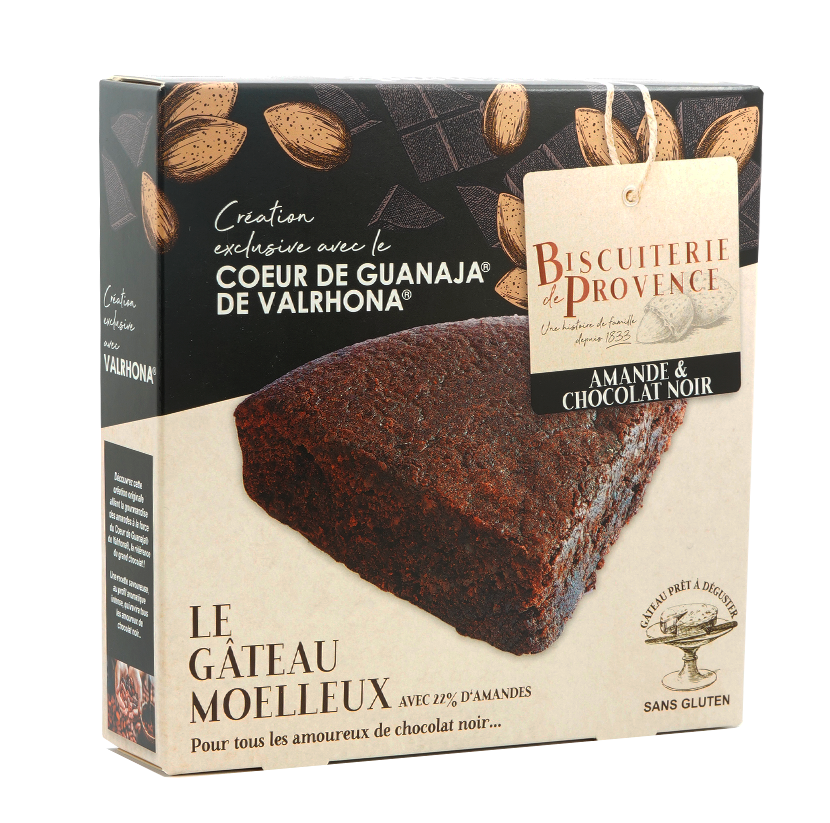 [20005.010] Biscuiterie de Provence Gâteau amandes & chocolat Guanaja 225g