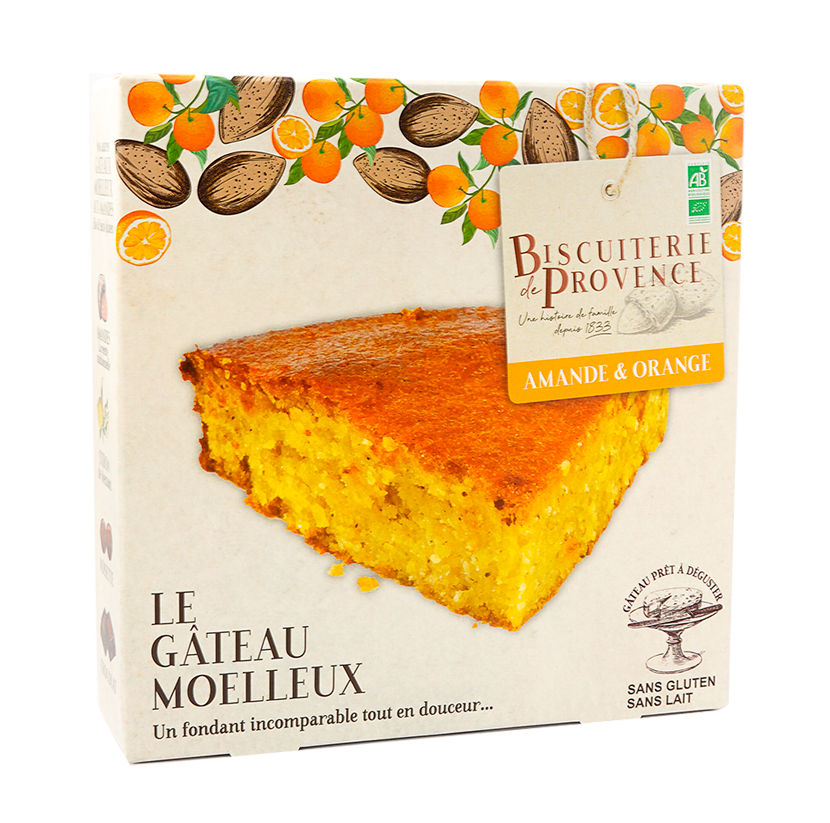 [20012.010] Biscuiterie de Provence Gâteau amandes & orange 225g BIO