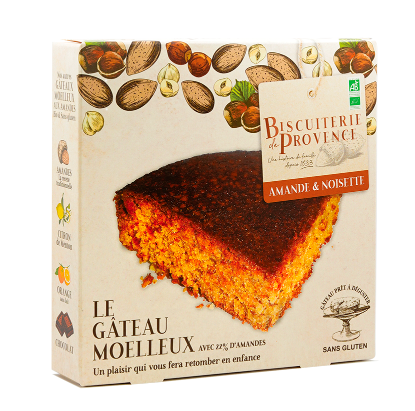Biscuiterie de Provence Gâteau amandes & noisettes 225g