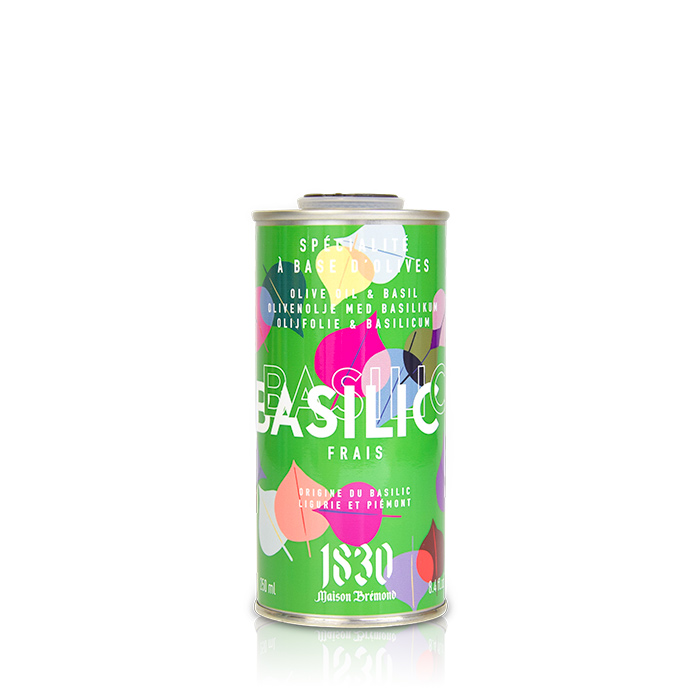 Maison Bremond Huile d'olive au basilic 250ml
