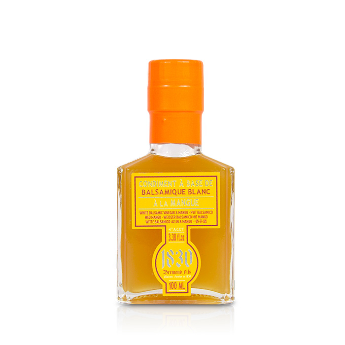 [VBALMAN100] Maison Bremond Condiment à base de balsamique blanc à la mangue 100ml