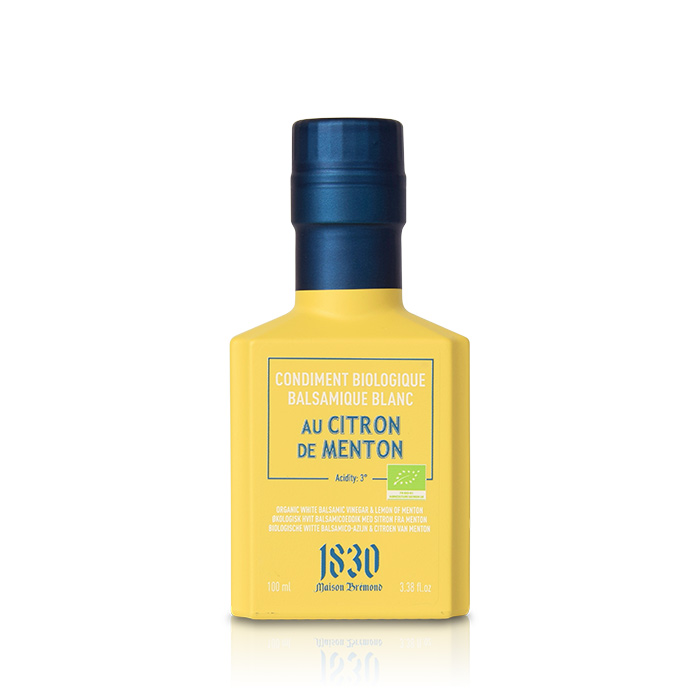 Maison Bremond Condiment à base de balsamique blanc au citron de menton bio 100ml