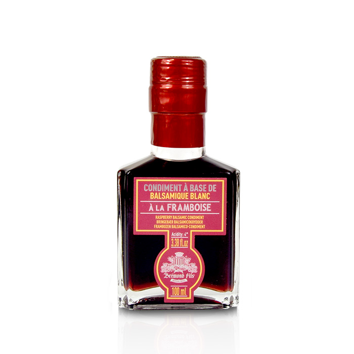 [VBALFRAMB100] Maison Bremond Condiment à base de balsamique blanc à la framboise 100ml