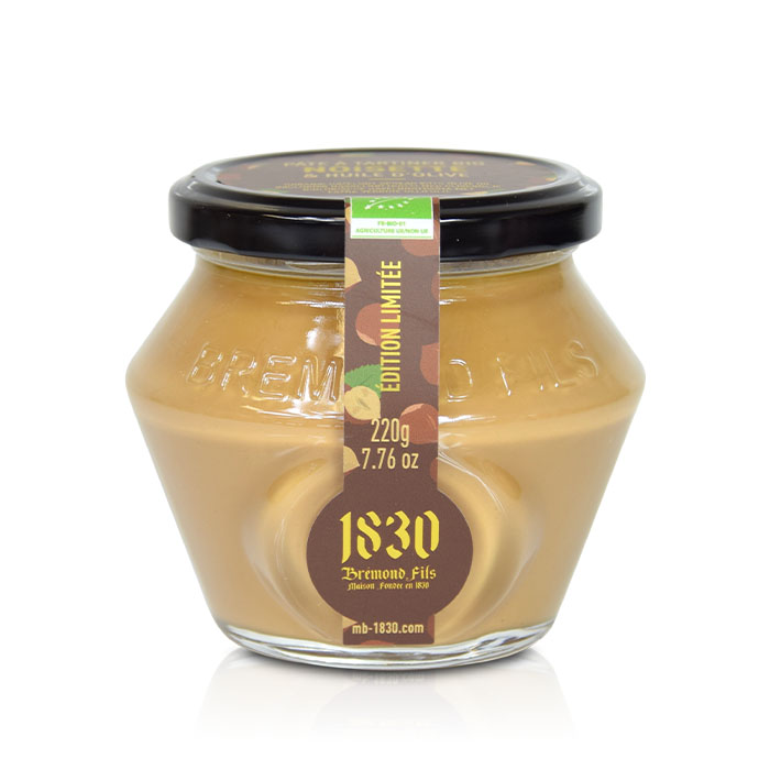 [PATNOISV2] Maison Bremond Pâte à tartiner bio noisettes du Piémont & huile d'olive 220g