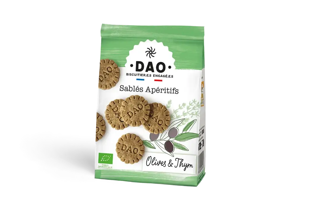 Dao Sablés Olives noires et thym