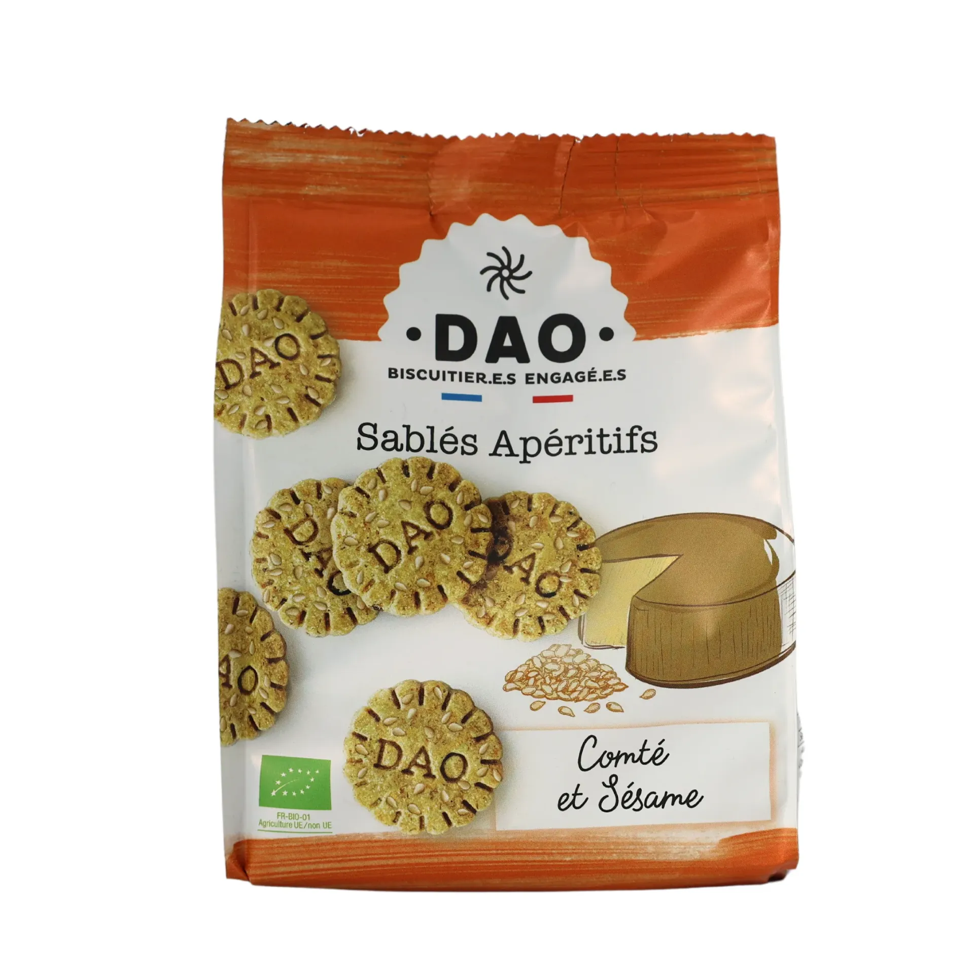 [7432] Dao Sablés Comté et Sésame 100g BIO
