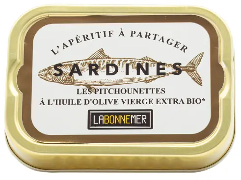 La Bonne Mer Petites sardines à l’huile d’olive vierge extra bio