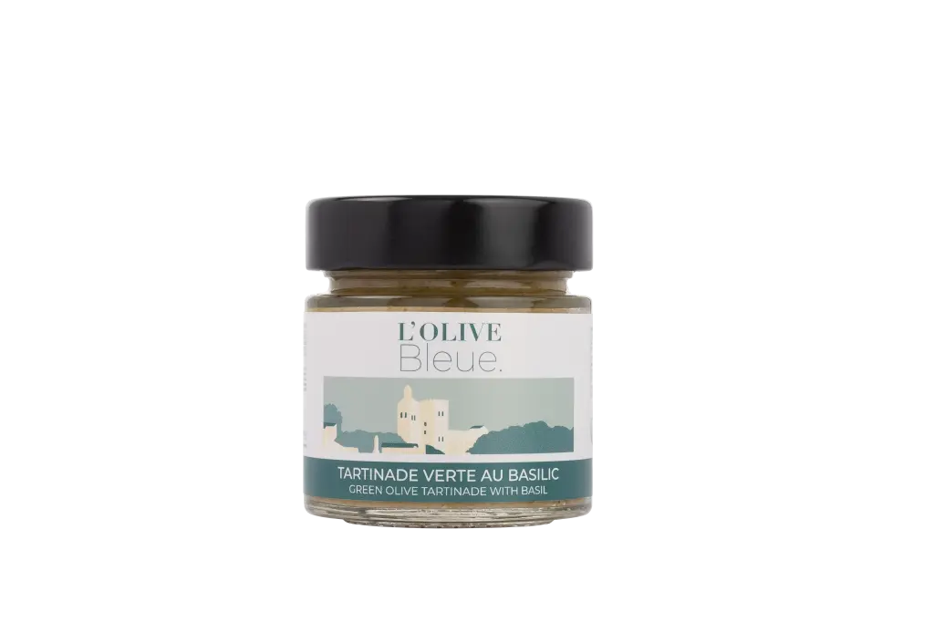 [610302] L'Olive Bleue Tartinade Verte au Basilic 90g