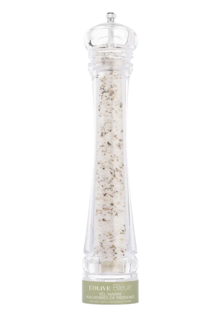 [610450] L'Olive Bleue Grand Moulin Acrylique Sel Marin aux Herbes de Provence 145g