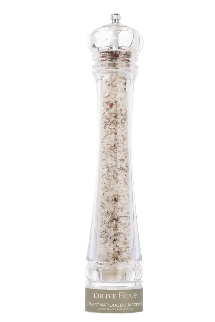 [610451] L'Olive Bleue Grand Moulin Acrylique Sel Aromatique du Jardinier 140g