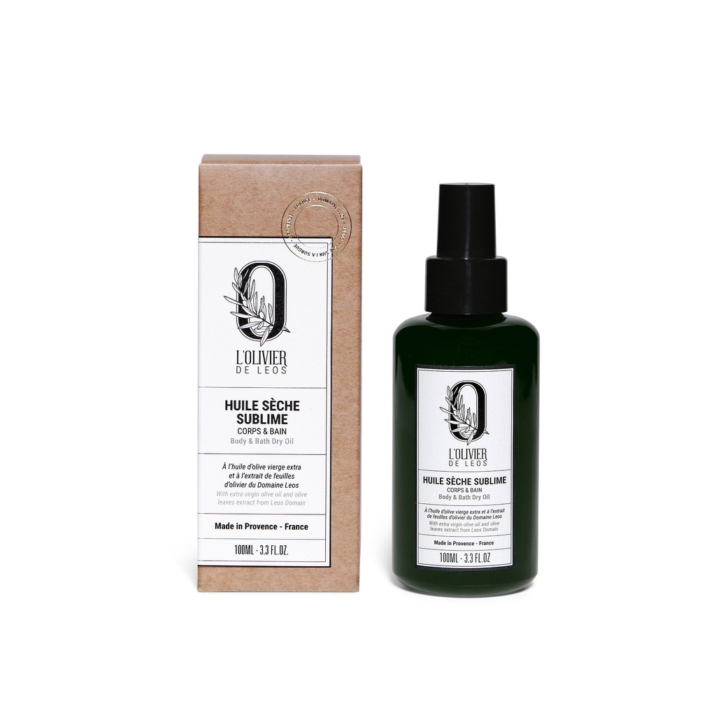 L'OLIVIER DE LEOS
Huile sèche sublime corps et
mains 100ml