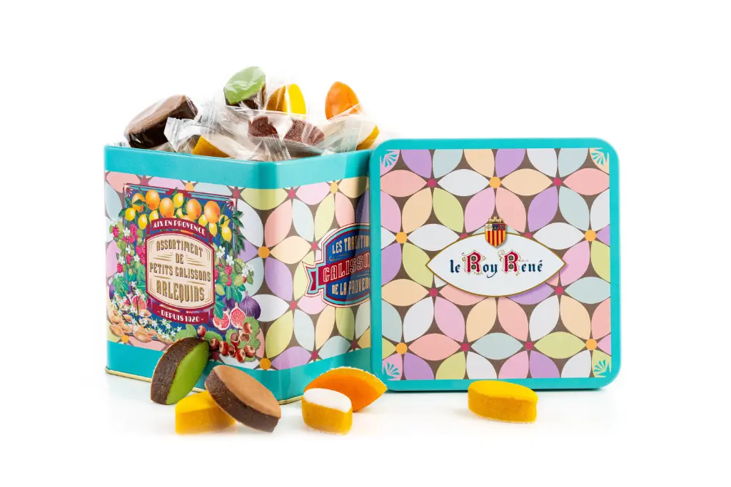 [CAL01235] Le Roy René Assortiment de petits Calissons Arlequins GM