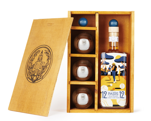 Pastis 12/12 coffret pétanque