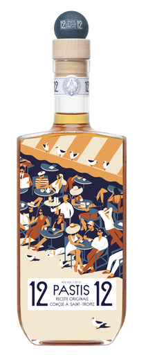 Pastis 12/12 bouteille 70cl