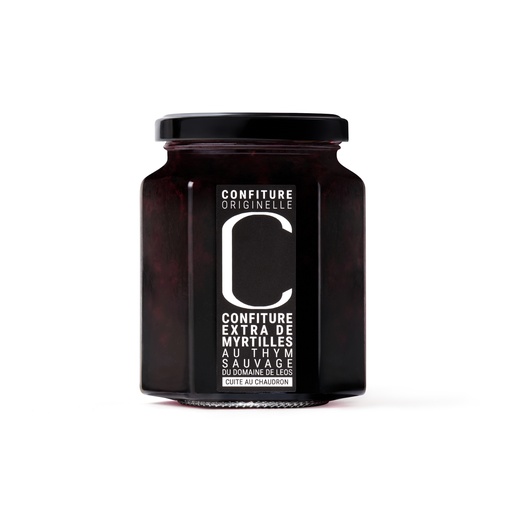 [CLMY328C] DOMAINE DE LEOS
Confiture extra de myrtilles
au thym sauvage  328g