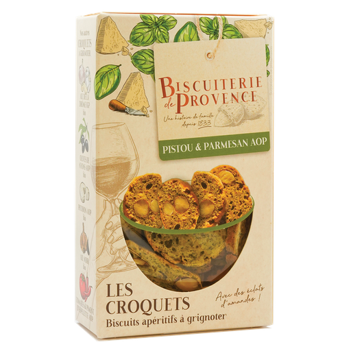Biscuiterie de Provence Croquets pistou & parmesan AOP 90g