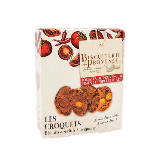 Biscuiterie de Provence Croquets tomates de Provence & piment d'Espelette AOP 90g