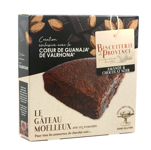 Biscuiterie de Provence Gâteau amandes & chocolat Guanaja 225g