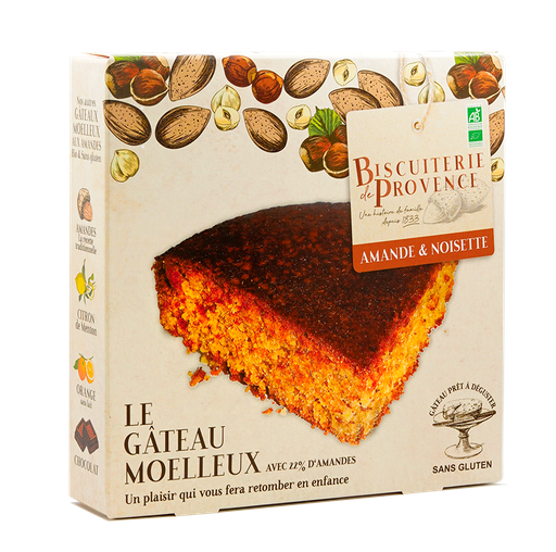 Biscuiterie de Provence Gâteau amandes & noisettes 225g