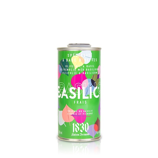Maison Bremond Huile d'olive au basilic 250ml