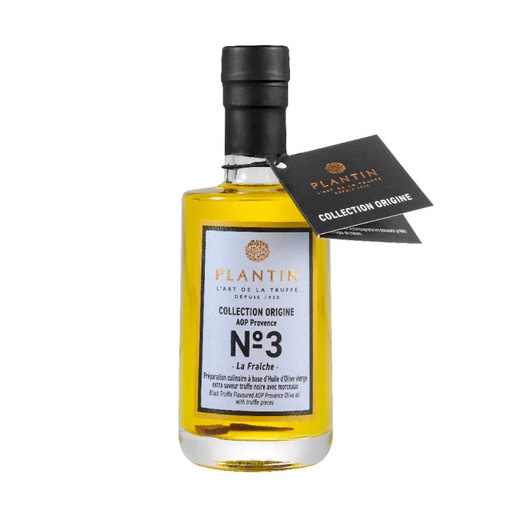 [170017] Plantin Huile d'olive vierge extra aromatisée truffe noire avec morceaux 100ml