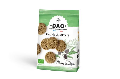Dao Sablés Olives noires et thym