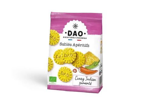 Dao Sablés Curry indien pimenté