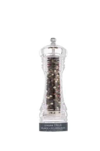 L'Olive Bleue Petit Moulin Acrylique Mélange 4 Poivres & Baies 20g