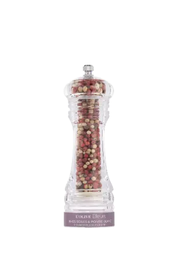 L'Olive Bleue Petit Moulin Acrylique Baies Roses et Poivre Blanc 20g